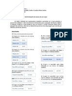 Relatório 1 - Pesagem de Materiais