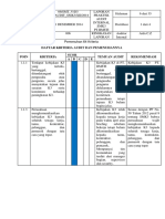 Hasil Audit Internal List 64 Kriteria