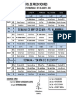 Rol de Predicadores - 2022.-1