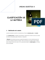 Clasificacion de La Materia