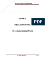 Variables, Tablas de Frecuencia y Gráficos