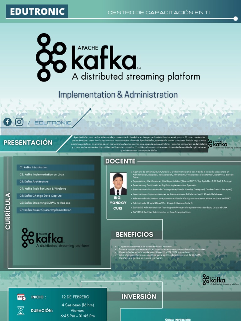 Curso Práctico de Apache Kafka en Edutronic | PDF | Oracle Corporation ...