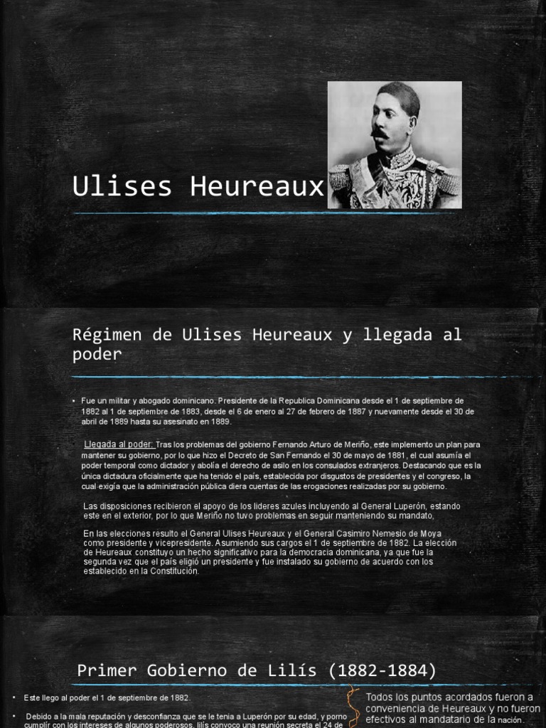 Copia De Ulises Heureaux Pdf Gobierno