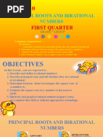 LESSON 10 Principal Roots - Irrational Numbers-jdSinlao