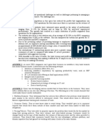 ANSWER 1: There Are Several Operational Challenges As Well As Challenges Pertaining To Managing A