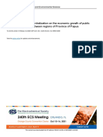 Jing - Influence of Fiscal Decentralization On The Economic Growth of Public Welfare and Poverty Between Regions of Province of Papua