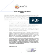 2.0 SIG-SSOMA-PRO-001.2 Politica de Seguridad y Salud en El Trabajo