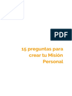 Crear tu Misión Personal en 15 preguntas