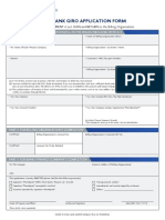 Interbank Giro Application Form: Part 1: For Applicant'S Completion (Fill in The Spaces Indicated With A)