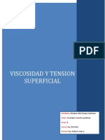 Viscosidad y tensión superficial de líquidos