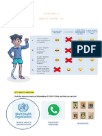 Activity 1 About Covid - 19: Let'S Self-Assess!