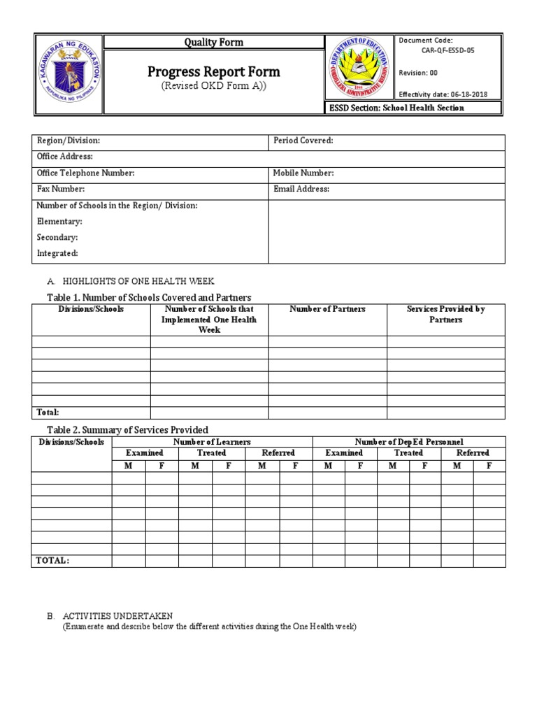 Revised OK Sa DepEd Forms 2019 1 | PDF | Screening (Medicine) | Pregnancy
