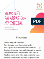 Memotest Palabras Con S Inicial