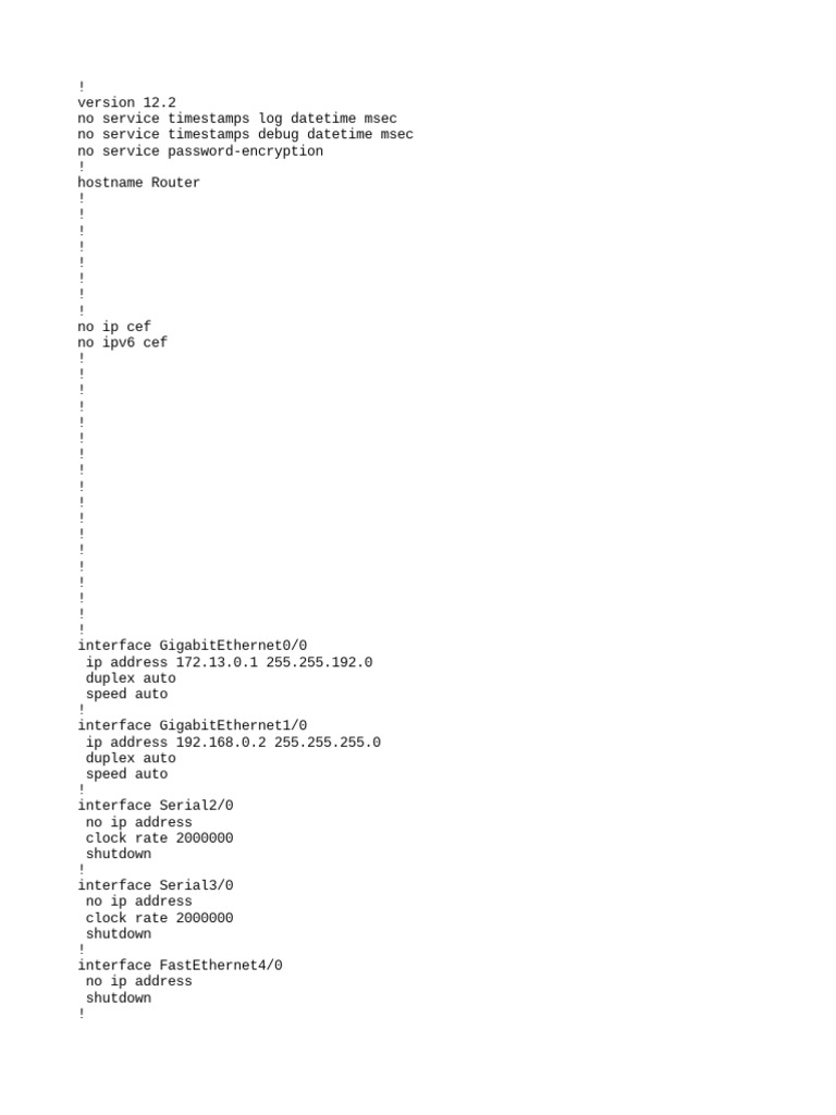 Router1 Running Config | PDF