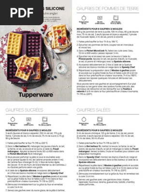 Moule à Gaufres Tupperware En Silicone - Occasion, Bon état