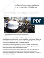 Dispersan Con Gases Lacrimógenos Una Marcha Con Ferétros de Muertos en Operaciones Policiales en Bolivia