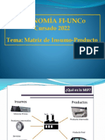 Economía FI - Cursado 2022 - Clase 11 (Matriz de Insumo-Producto)