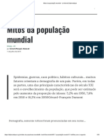 Mitos Da População Mundial - Le Monde Diplomatique