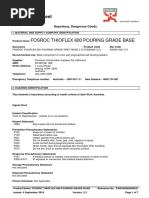 Fosroc Thioflex 600 Pouring Grade Base: Safety Data Sheet