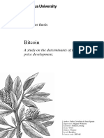 Bitcoin A Study On The Determinants of The Bitcoin Price Development.