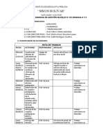 Plan de Trabajo Semana de Gestión Iii