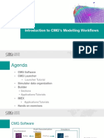 Introduction to CMGs Modelling Workflows