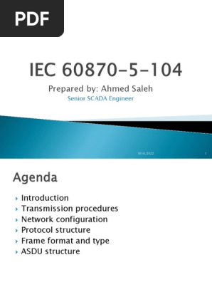 IEC 60870-5-104 Protocol Overview | PDF | Internet Protocol Suite