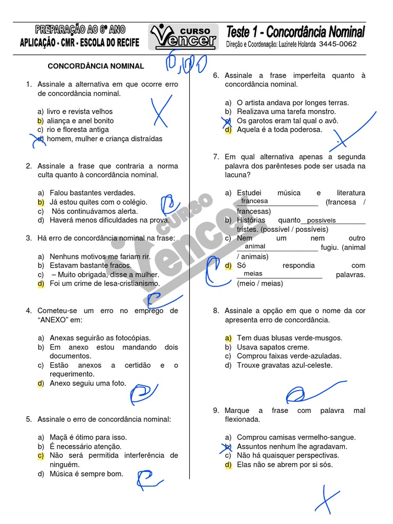 Concordância nominal abra a caixa by damaris69 - Recursos de ensino