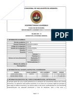 Silabo-Economia General (2021-B) I Quimica