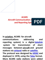 Acars Aircraft Communication Addressing and Reporting System