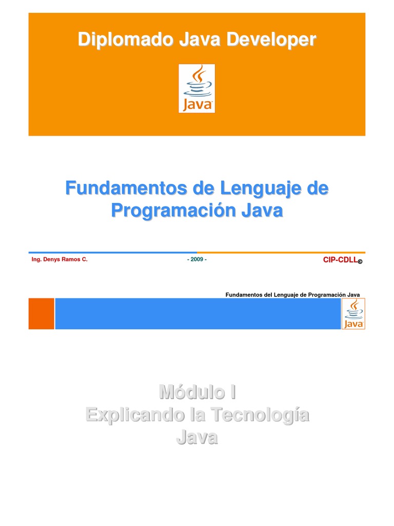 01 01 Fundamentos LP Java | PDF | Java (lenguaje de programación ...