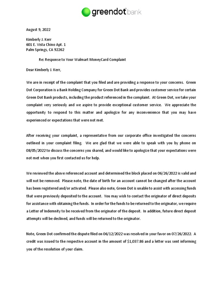 Walmart Money Card PDF Banks