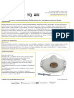 FICHA TECNICA - RESPIRADOR SERIE 2700N95 Respiradores Serie de Partículas Con HandyStrapy VentexVálvula - MOLDEX