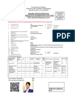 Online Application For Competitive Examination (CSS) 2022 (MCQ Based Preliminary Test)