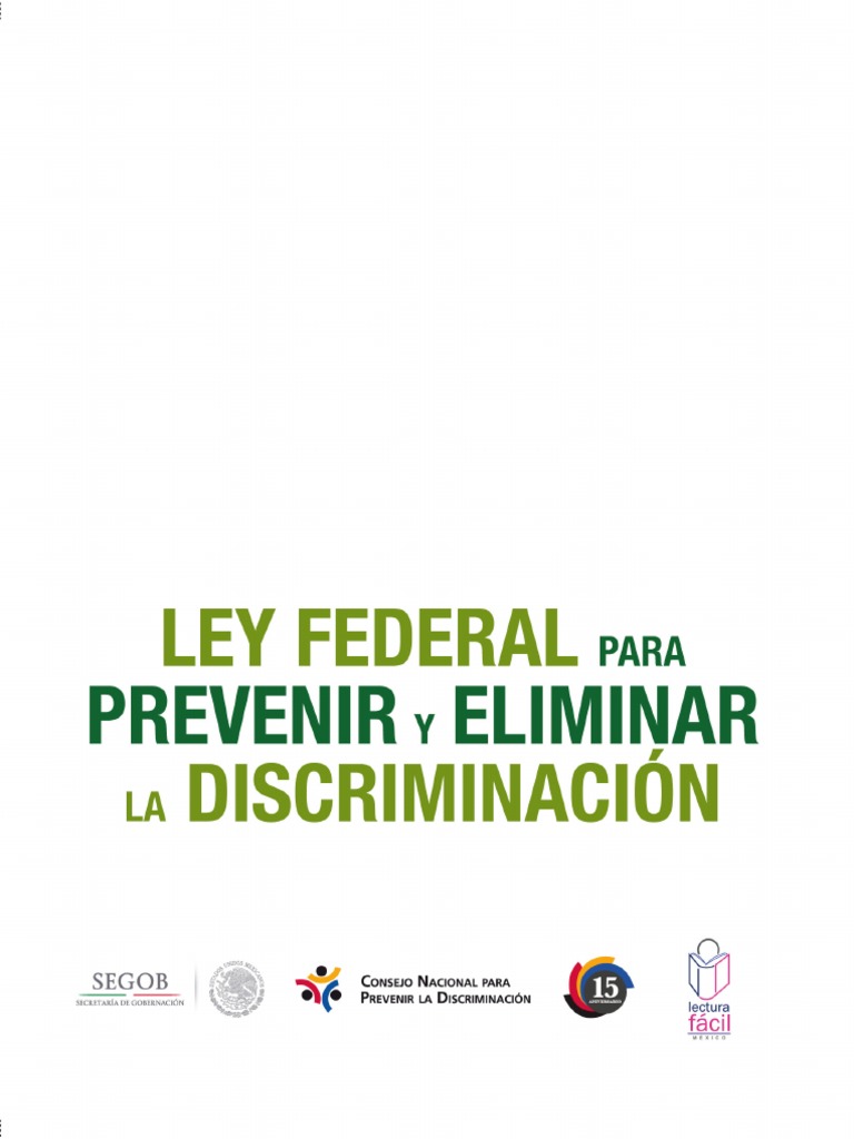Ley de Prevención de Discriminación en México | PDF | Discriminación ...
