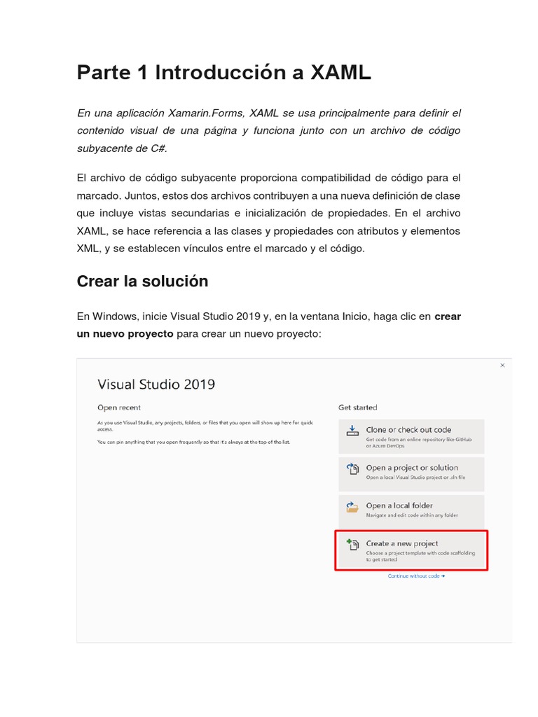 Introducción a XAML en Xamarin.Forms | PDF | Lenguaje de marcado de ...