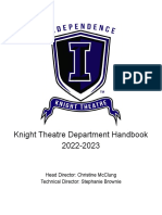 Independence High School Knight Theatre Department Handbook 22-23