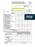 Ficha de Evaluación de Taller de Capacitación