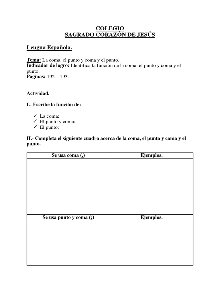 La Coma, El Punto y Coma y El Punto | PDF | Negocios | Artes del ...
