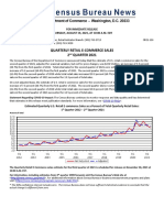 Quarterly Retail E-Commerce Sales 2 QUARTER 2021: For Immediate Release THURSDAY, AUGUST 19, 2021, AT 10:00 A.M. EDT