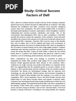 Case Study: Critical Success Factors of Dell