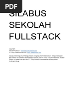 Silabus Sekolah Fullstack