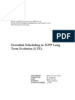 Downlink Scheduling in 3GPP Long Term Evolution (LTE) : ASSIGNMENT: Master of Science Thesis