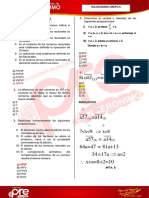 Título para solucionario de aritmética y álgebra con menos de