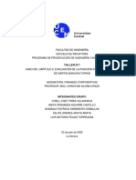 Taller 1 Finanzas Corporativas Grupo 1