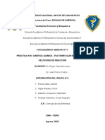 Informe Fisicoquímica - Grupo #4