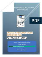 Actividad - 1 Tema - 2 Unidad - 1 Resumen Video Circuitos RLC