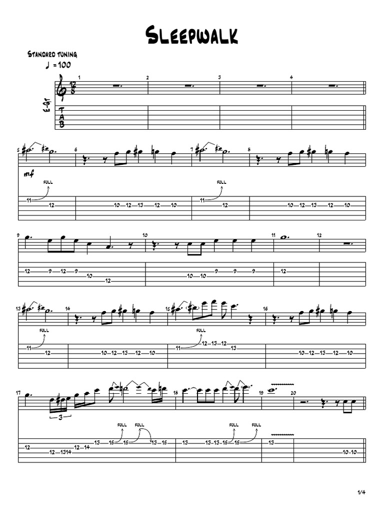 Larry Carlton - Sleepwalk | PDF