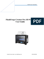 Flashforge Creator Pro 3D Printer User Guide