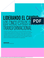 Liderando El Cambio Los Cinco Estilos de Líder Transformacional